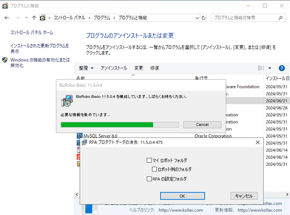 Bizrobo! Basic Uninstall